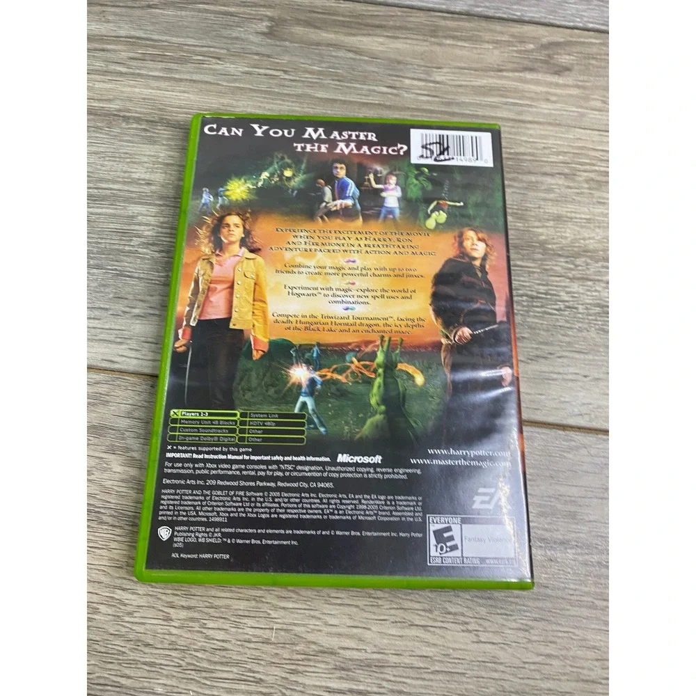 Harry Potter and the Goblet of Fire Microsoft Xbox 2005 EA Games NTSC Action‎ OG